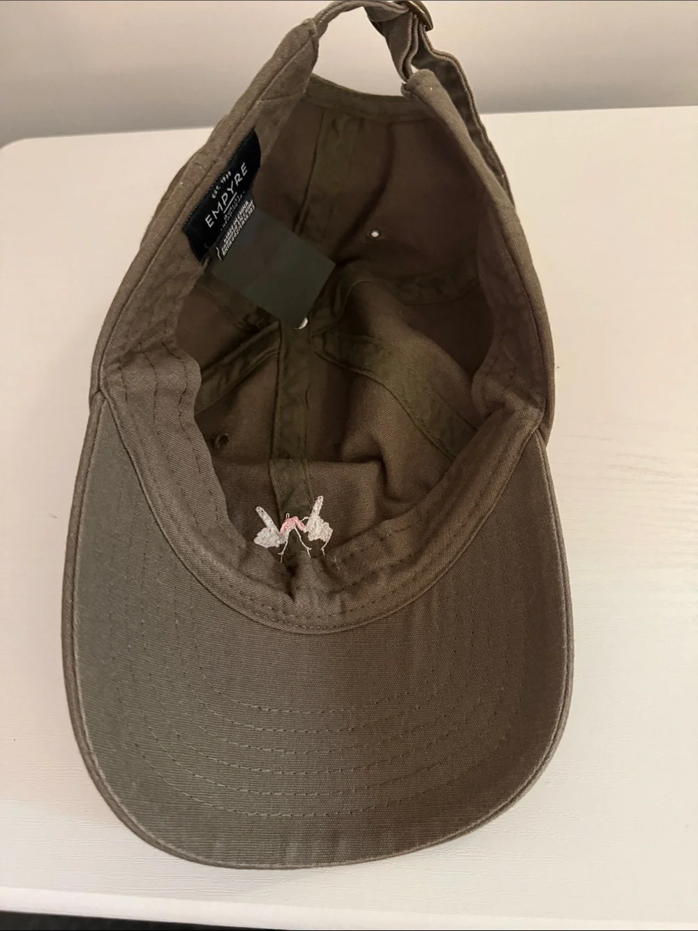 Embroidered 'Whatever' Olive Baseball Cap